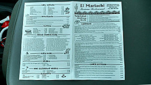 El Mariachis menu