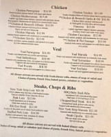 Parthenon menu