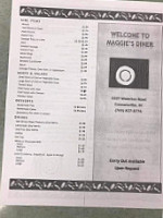 Maggie's Diner menu