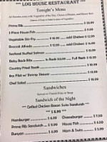 Log House menu