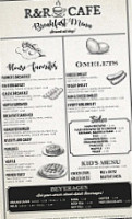R R Cafe menu
