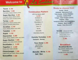 La Enchilada menu