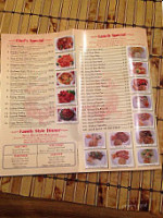 Yen Hing Dragon menu