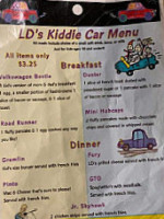 Ld's Filling Station menu