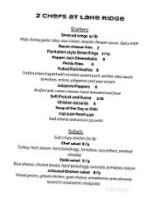 Lake Ridge Grill menu