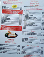 Pizzo's Corner menu