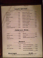 Tuscana Italian menu