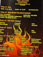 Hell Rayzor's Roadhouse menu