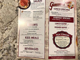 Giovanni's Olive Hill menu