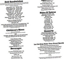 Gibby's Deli menu