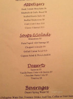 Angelina's Italian Bistro menu