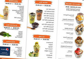 123 Cafe menu