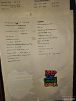 Tommy's Rootbeer Stand menu