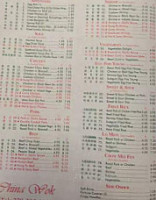 China Wok menu