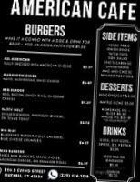 American Cafe menu