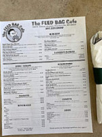 The Feed Bag Cafe menu
