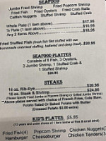 Politz's menu