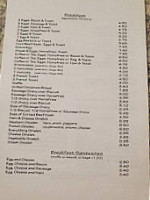 Aunt Judy's Diner menu