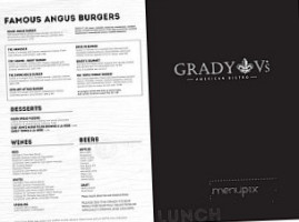 Grady V's American Bistro menu