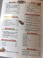 Camellia Mexican menu