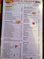 Waffle Shoppe menu