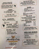 Mustang Lucy Cafe menu