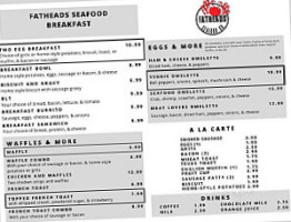 Fathead's Seafood menu