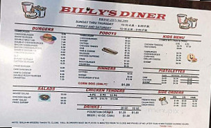 Morrow's Diner menu