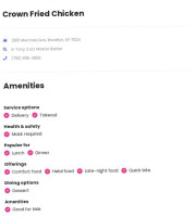 Crown Fried Chicken food