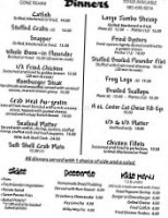 Vera's Seafood menu
