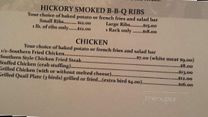 Bo's Steakhouse And Seafood Buffet menu