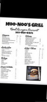 Moo-noo's Grill menu