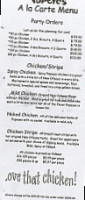 Popeye's Chicken Biscuits menu