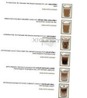 Peet's Coffee Tea menu