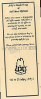 Arby's menu