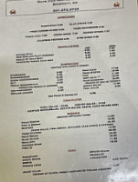 Ray's Pier menu
