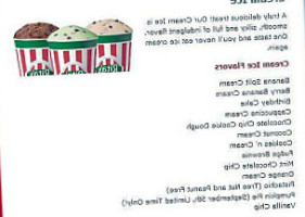 Rita's Italian Ice menu