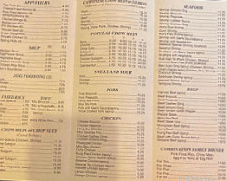 Dragon Cafe menu