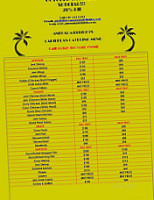 Anegada Delights menu