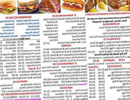 Casablanca Cafe menu
