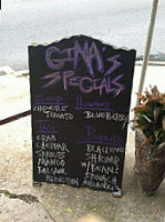 Gina's Cafe menu