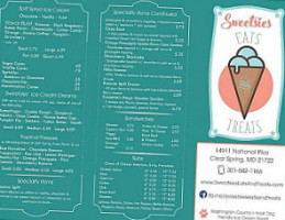 Sweetsies Eats Treats menu