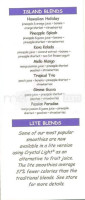 Keva Juice menu