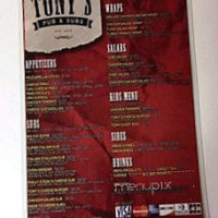 Tonys Pub N Subs inside