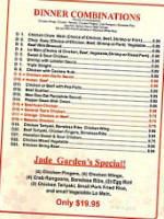 Jade Garden Chinese menu