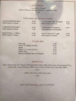 Raynes Reef Luncheonette menu