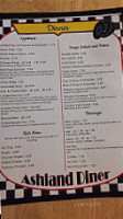 Ashland's Diner menu