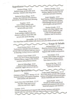 Juan's Mexican Grill At Horsesho Club menu