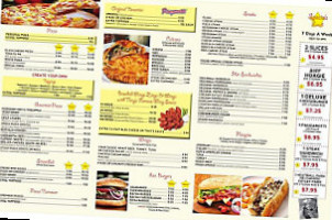 Sally Star menu