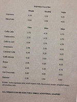 The Independent Cafe menu